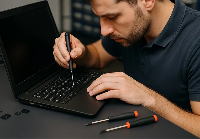 مشکل: جابجایی تایپ حروف و عدد در کیبورد لپ تاپ